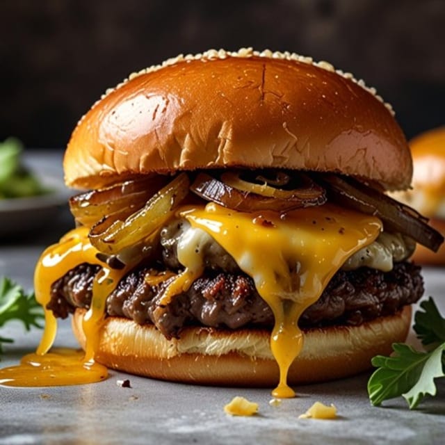 Beef Cheese Burger 牛肉堡.
